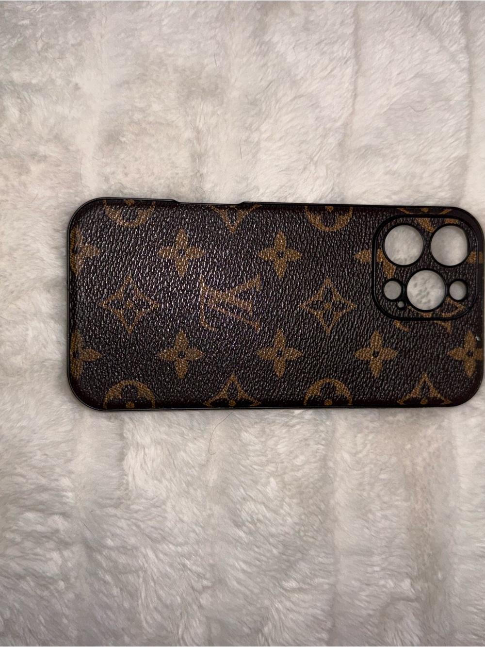 Designer-Pattern Brown Monogram Smartphone Case - Luxury Style